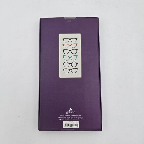 Galison Porcelain Tray Decorated with Eye Glasses 9 X 5 Keys Jewelry Holder - Picture 2 of 4